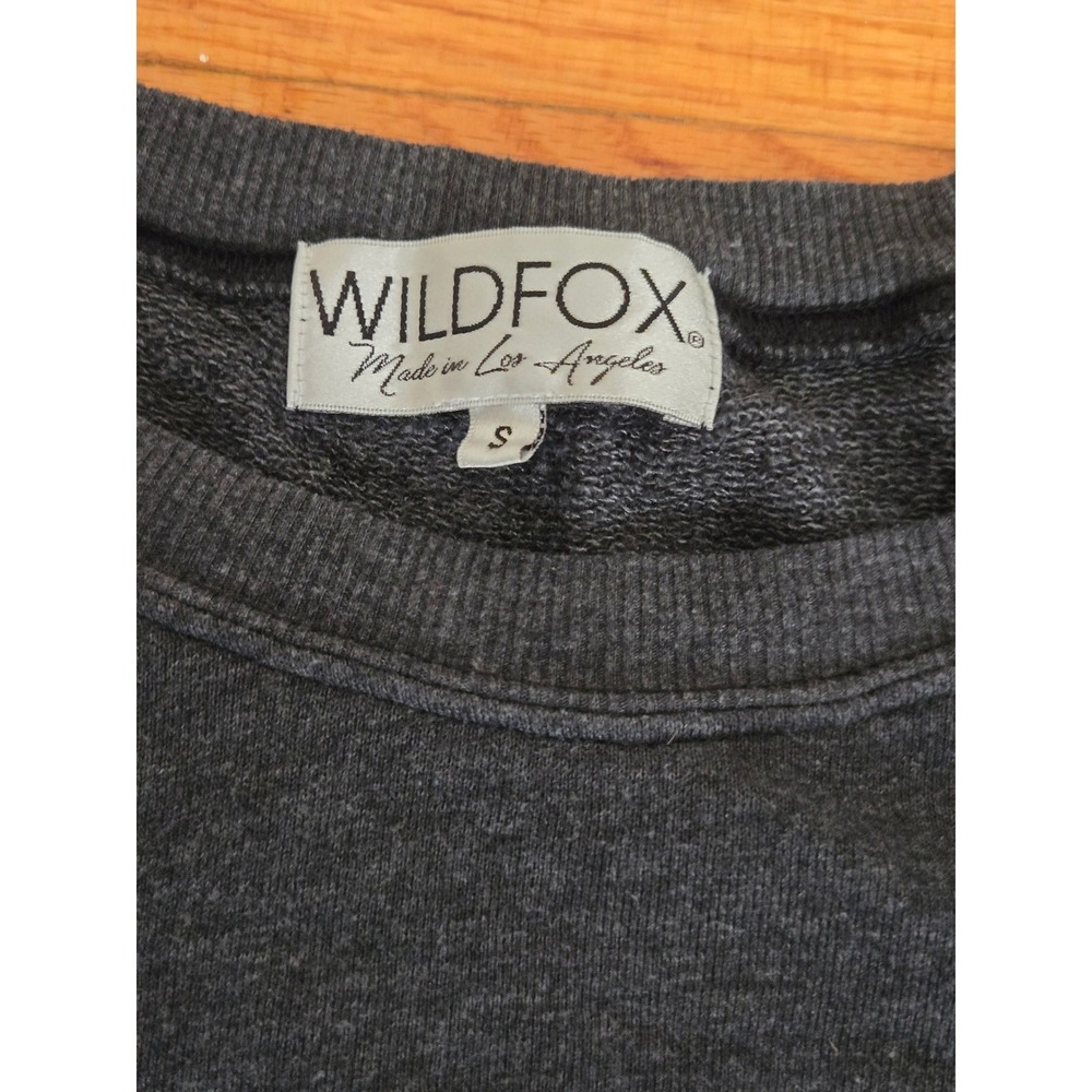 Wildfox "Dont Tell Me What To Say" Pink Lips Tongue Graphic Sweatshirt Women's - Picture 3 of 4